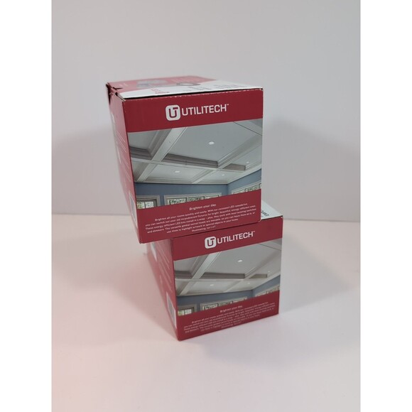 Utilitech LED 45-WATT Warm White 3000K LED Recessed Remodel Kit 3 Inch Set Of 2 - Picture 5 of 7